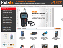Tablet Screenshot of kairda-ndt.com